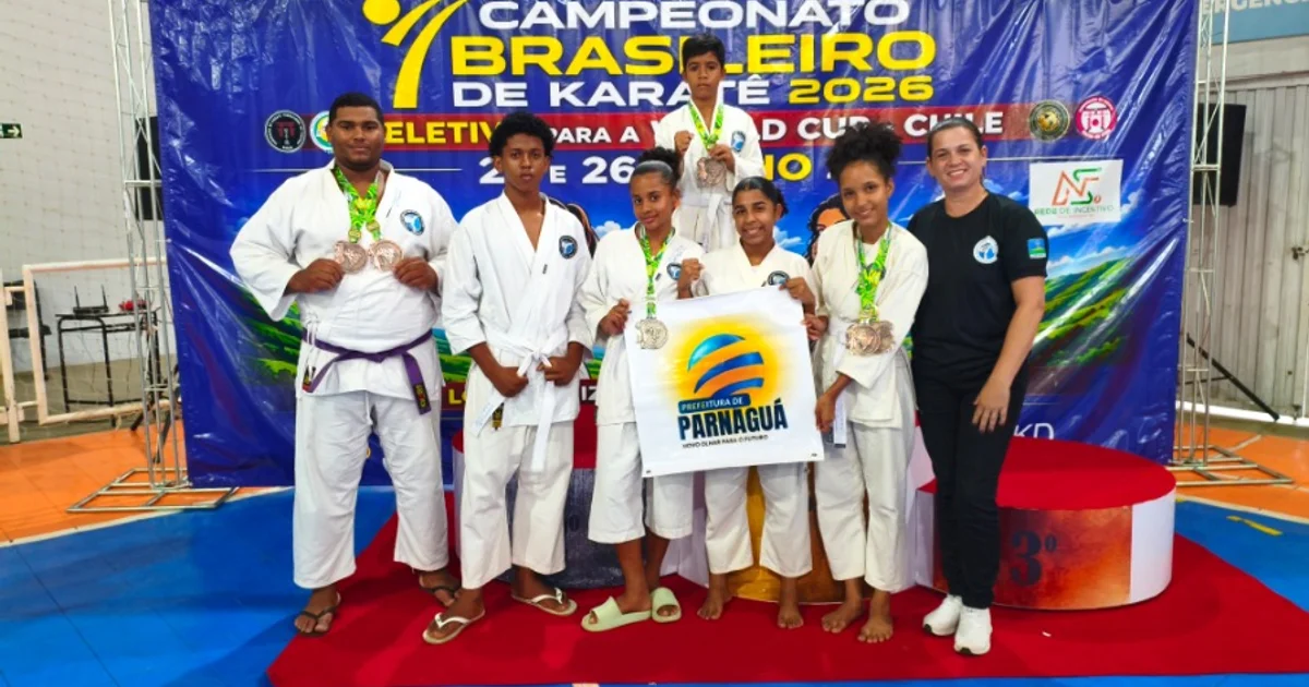 Atletas de Parnaguá conquistam seis medalhas no Campeonato Nacional de Karatê
