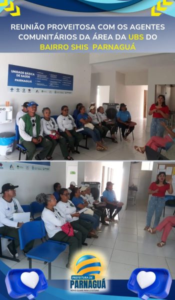 Reunião Agentes Comunitários Saúde PM Parnagua